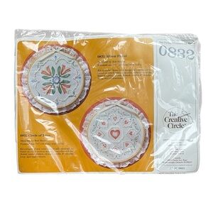 Vintage Candlewicking Needlework Kit Circle Of Love 0832